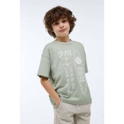 MONOPRIX T-shirt manches courtes imprimé en coton BIO GOTS 10 ans
