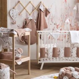 BB & Co Doudou lapin petit cœur microfibre blanc et clairière