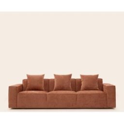 MADURA Canapé 3 Places Dyonis Marlon Orange sunset - ORANGE 250x93xH67 cm