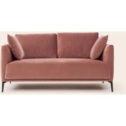 MADURA Canapé 2 Places Odelle Dalila pêche rosé - ROSE 160x92xH67 cm