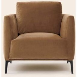 MADURA Fauteuil Odelle Dalila camel doré - MARRON 80x87xH67 cm