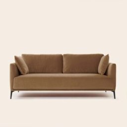 MADURA Canapé 3 Places Odelle Dalila camel doré - MARRON 200x92xH67 cm