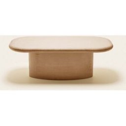 MADURA table basse Calix Beige poudré - BEIGE 110x50xH38 cm
