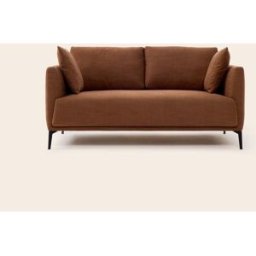 MADURA Canapé 2 Places Odelle Senna roux - ORANGE 160x92xH67 cm