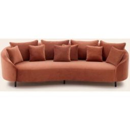 MADURA Canapé 3 Places Julika Opal orange corail - ORANGE 237x100xH70 cm