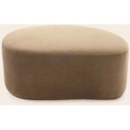 MADURA Pouf Julika Opal beige chaud - BEIGE 95x70xH40 cm