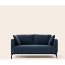 MADURA Canapé 2 Places Odelle Senna bleu du Nord - BLEU 160x92xH67 cm