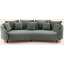 MADURA Canapé 3 Places Julika Opal kaki grisé - VERT 237x100xH70 cm