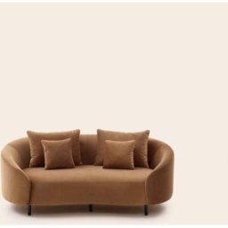 MADURA Canapé 2 Places Julika Opal caramel - MARRON 177x100xH70 cm