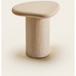 MADURA table d'appoint Myrko Beige poudré - BEIGE 52x68xH41 cm