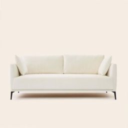 MADURA Canapé 3 Places Odelle Dalila ivoire - ECRU 200x92xH67 cm