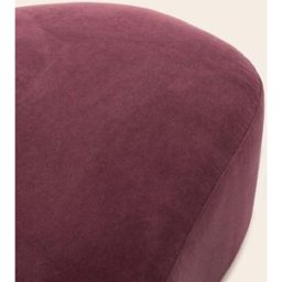 MADURA Pouf Julika Opal aubergine douce - VIOLET 95x70xH40 cm