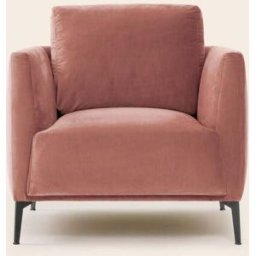MADURA Fauteuil Odelle Dalila pêche rosé - ROSE 80x87xH67 cm