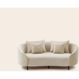MADURA Canapé 2 Places Julika Opal sable doux - NATUREL 177x100xH70 cm