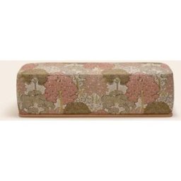 MADURA Banc Arnel Alisia naturel et rose orangé - ORANGE 140x45xH43 cm