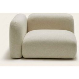 MADURA chauffeuse modulable accoudoir g Isild Padova natté naturel - NATUREL 115x90xH68 cm