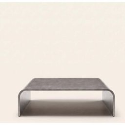 MADURA Table Basse Talika Canon de fusil - GRIS 80x80xH32 cm