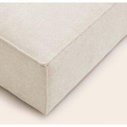 MADURA Pouf Dyonis Marlon Ivoire - ECRU 60x93xH37 cm