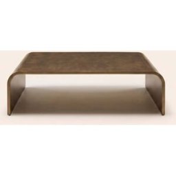 MADURA Table Basse Talika Laiton - DORÉ 80x80xH32 cm