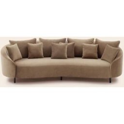 MADURA Canapé 3 Places Julika Opal beige chaud - BEIGE 237x100xH70 cm
