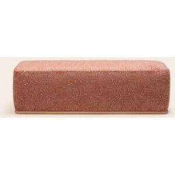 MADURA Banc Arnel Klark rose de pêcher caramel - ROSE 140x45xH43 cm