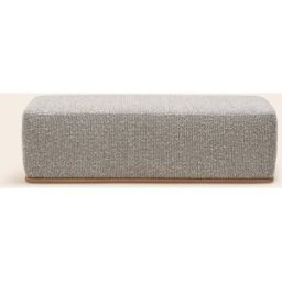MADURA Banc Arnel Pietro ivoire et noir - BLANC 140x45xH43 cm