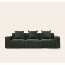 MADURA Canapé 3 Places Dyonis Marlon Gris vert - GRIS 250x93xH67 cm