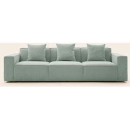 MADURA Canapé 3 Places Dyonis Profilo côtelé Vert de gris - VERT 250x93xH67 cm