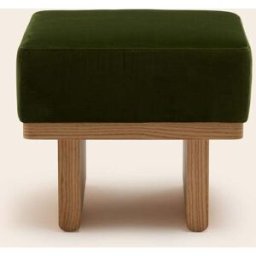 MADURA Tabouret Anca Dalila vert olive - VERT 50xP40xH45 cm
