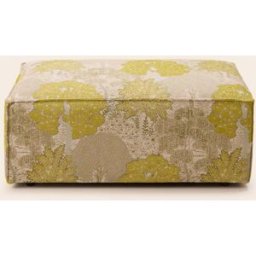 MADURA Pouf Dyonis Alisia jaune sulfure naturel - JAUNE 60x93xH37 cm