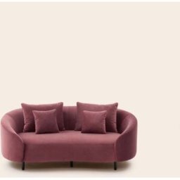 MADURA Canapé 2 Places Julika Opal aubergine douce - VIOLET 177x100xH70 cm