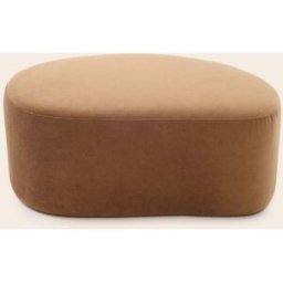 MADURA Pouf Julika Opal caramel - MARRON 95x70xH40 cm