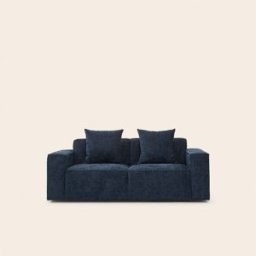 MADURA Canapé 2 Places Dyonis Marlon bleu nuit - BLEU 180x93xH67 cm