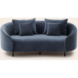 MADURA Canapé 2 Places Julika Opal bleu de gris - BLEU 177x100xH70 cm