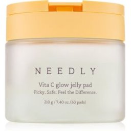 NEEDLY Vita C Glow Jelly Pad disques nettoyants pour une peau lumineuse à la vitamine C 60 pcs