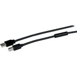 Startech Câble Usb Actif Vers B -m/m 15m 2.0 A Black One Size unisex