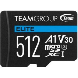 Team Group Carte Sd Elite Microsdxc A1 Uhsi U3 V30 512gb Black One Size unisex