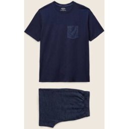 MONOPRIX Pyjama T-shirt manches courtes et bermuda en jersey de coton BIO M
