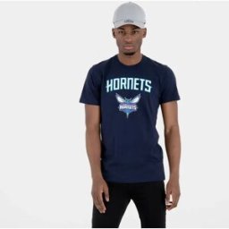 New Era T-shirt à Manches Courtes Nba Regular Charlotte Hornets Dk Blue L Homme