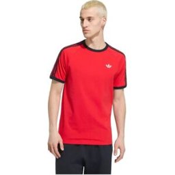 Adidas Originals T-shirt à Manches Courtes 3 Stripes Vivid Red / Black S Homme