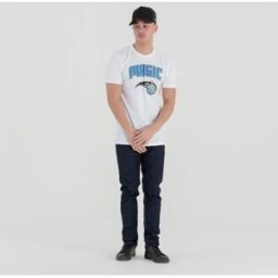 New Era T-shirt à Manches Courtes Nba Regular Orlando Magic White L Homme