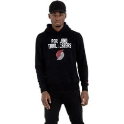 New Era Sweat à Capuche Nba Regular Portland Trail Blazers Black M Homme
