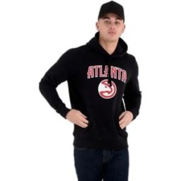 New Era Sweat à Capuche Nba Regular Atlanta Hawks Black M Homme