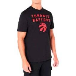 New Era T-shirt à Manches Courtes Nba Regular Toronto Raptors Black L Homme