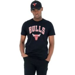 New Era T-shirt à Manches Courtes Nba Regular Chicago Bulls 60416749 Black XS Homme