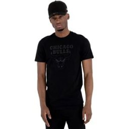 New Era T-shirt à Manches Courtes Nba Regular Chicago Bulls Black M Homme