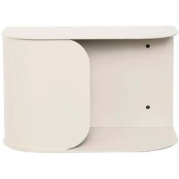 Table de chevet murale en acier ivoire 40 x 20,5 x 25 cm - Nobodinoz