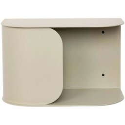 Table de chevet murale en acier vert sauge 40 x 20,5 x 25 cm - Nobodinoz