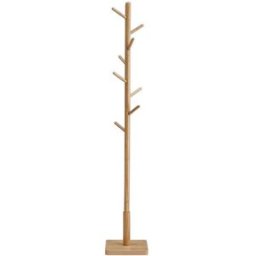 VASAGLE Porte-manteau sur pied, Beige Naturel