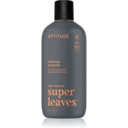 Attitude Super Leaves Men Shower Gel Gel douche pour homme Patchouli & Bourbon 415 ml